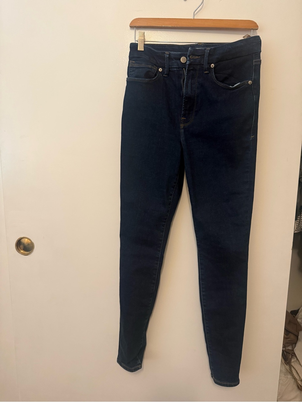 Good American Good Legs Dark Indigo High-Rise Skinny Jeans